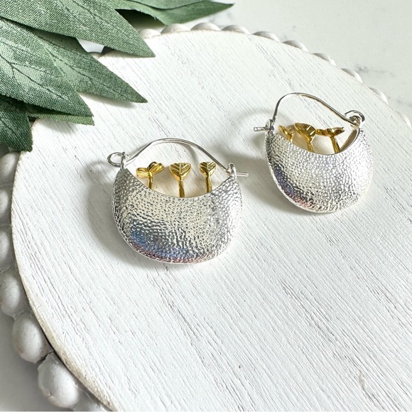 2/$30🌵 Garden Tote Plants Earrings Silver & Gold Butterfly Leaf Delicate NEW - Picture 7 of 11